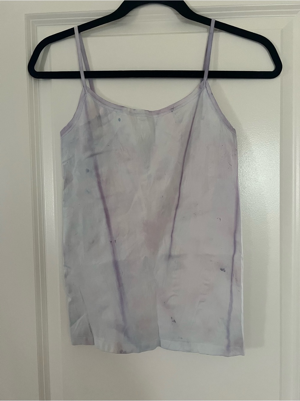 Light Lavender Ann Taylor tye dye Spaghetti-Strap Tank Top